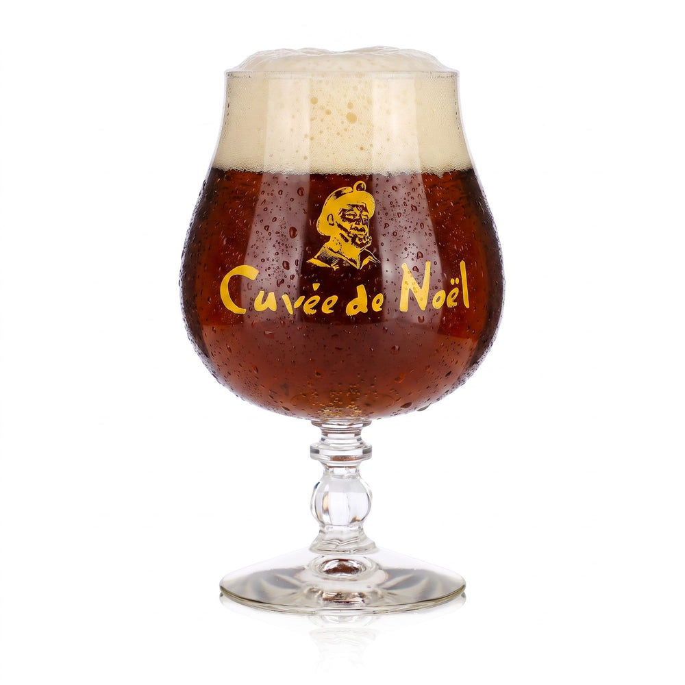 Castelain Bier Glas 0,5l Schwenker "Cuvée de Noel" in gelb Durobor Windsor