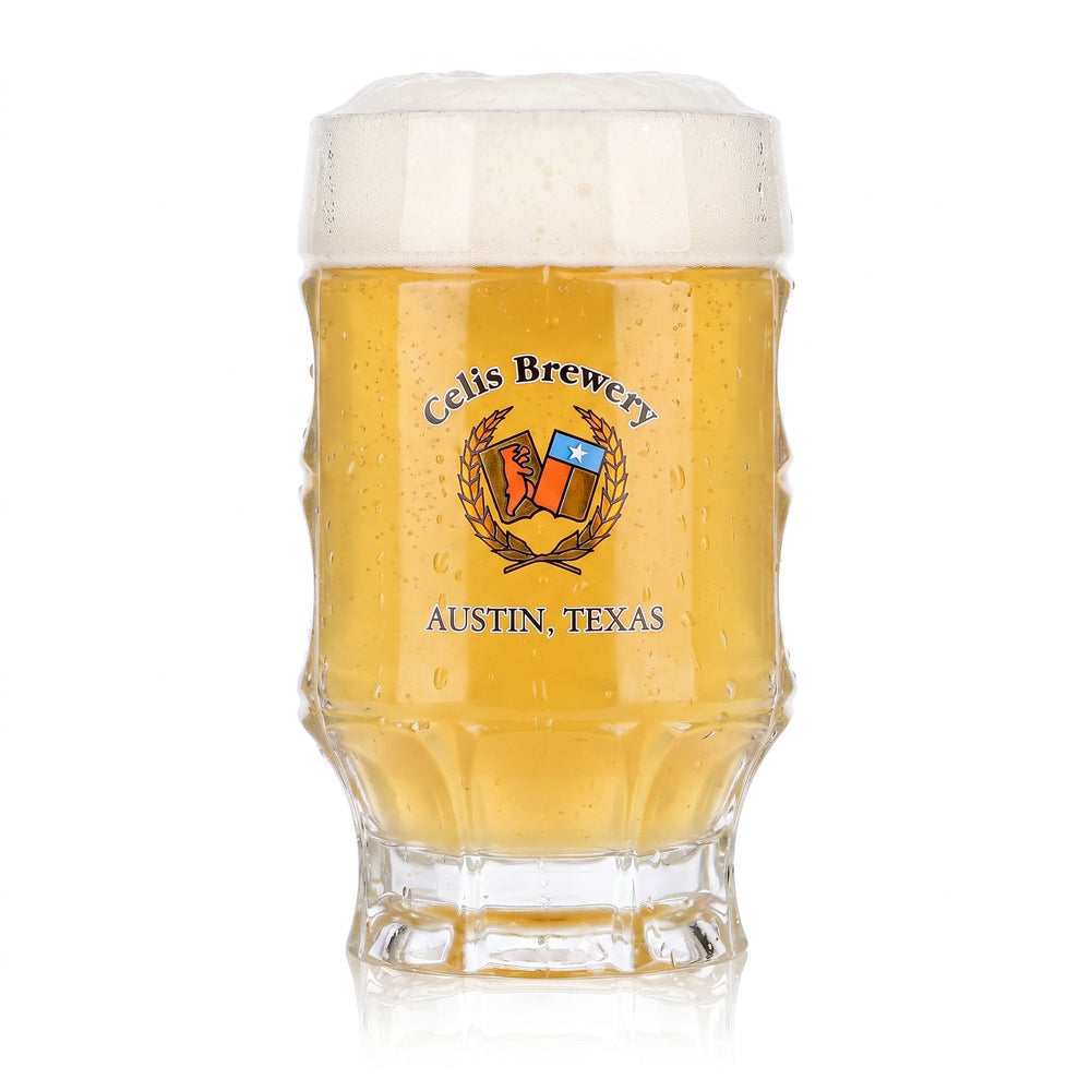 Celis Brewery Bier Glas 0,25l Krug Relief Austin, Texas