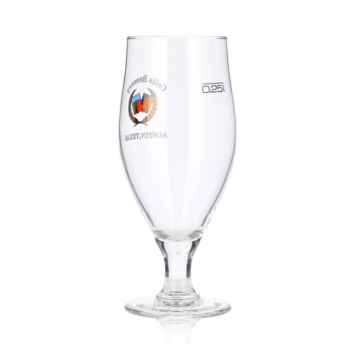 Celis Brewery Bier Glas 0,25l Pokal Austin, Texas Bronze Logo – Ansicht 3