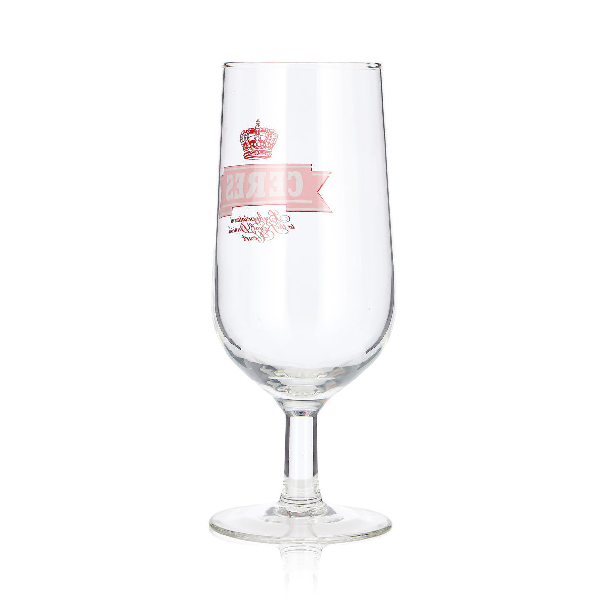 Ceres Bier Glas 0,3l Pokal rotes Logo – Ansicht 3