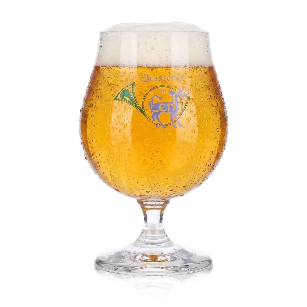 Cerf Bier Glas 0,5l Pokal Tulpe Brasserie Durobor Bierglas Pokalglas Biertulpe