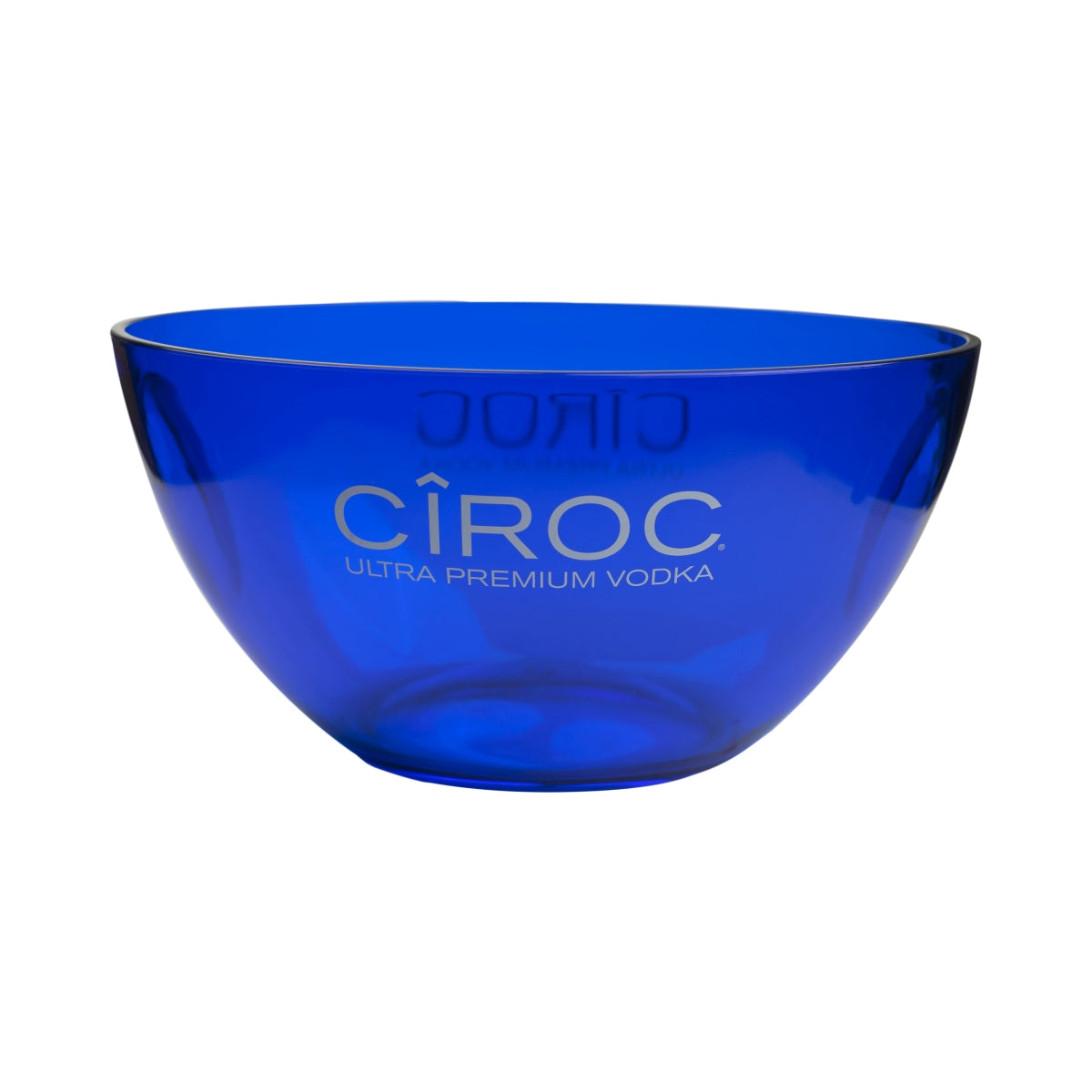 Ciroc Vodka Kühler Blau Magnum offen Eiswürfel Behälter Bucket Bar Ice Box Silber