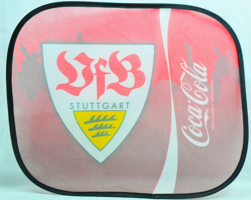 Coca Cola Auto Sonnenschutz Sonnenblende Seitenfenster "VFB Stuttgart"