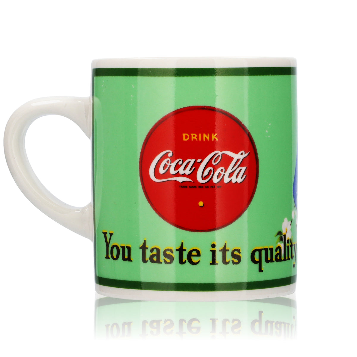 Coca Cola Glas Kaffeebecher Gläser Mug 0,39l Tasse "You taste ist quality" – Ansicht 3
