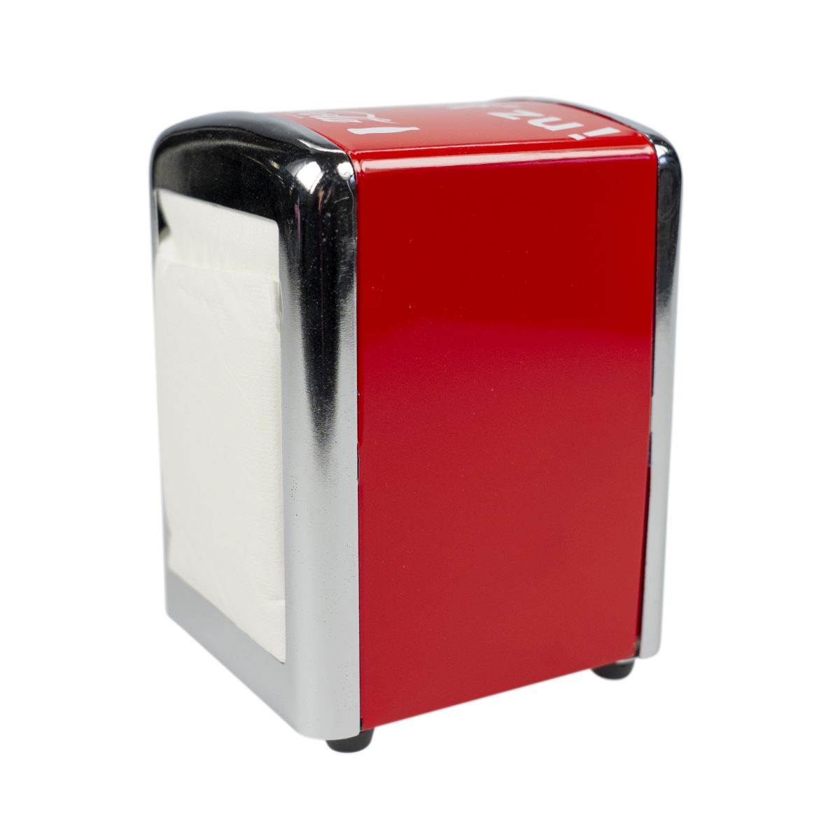 Coca Cola Serviettenspender Rot Silber 15x10 cm Napkin Dispenser Gastro Zubehör – Ansicht 2