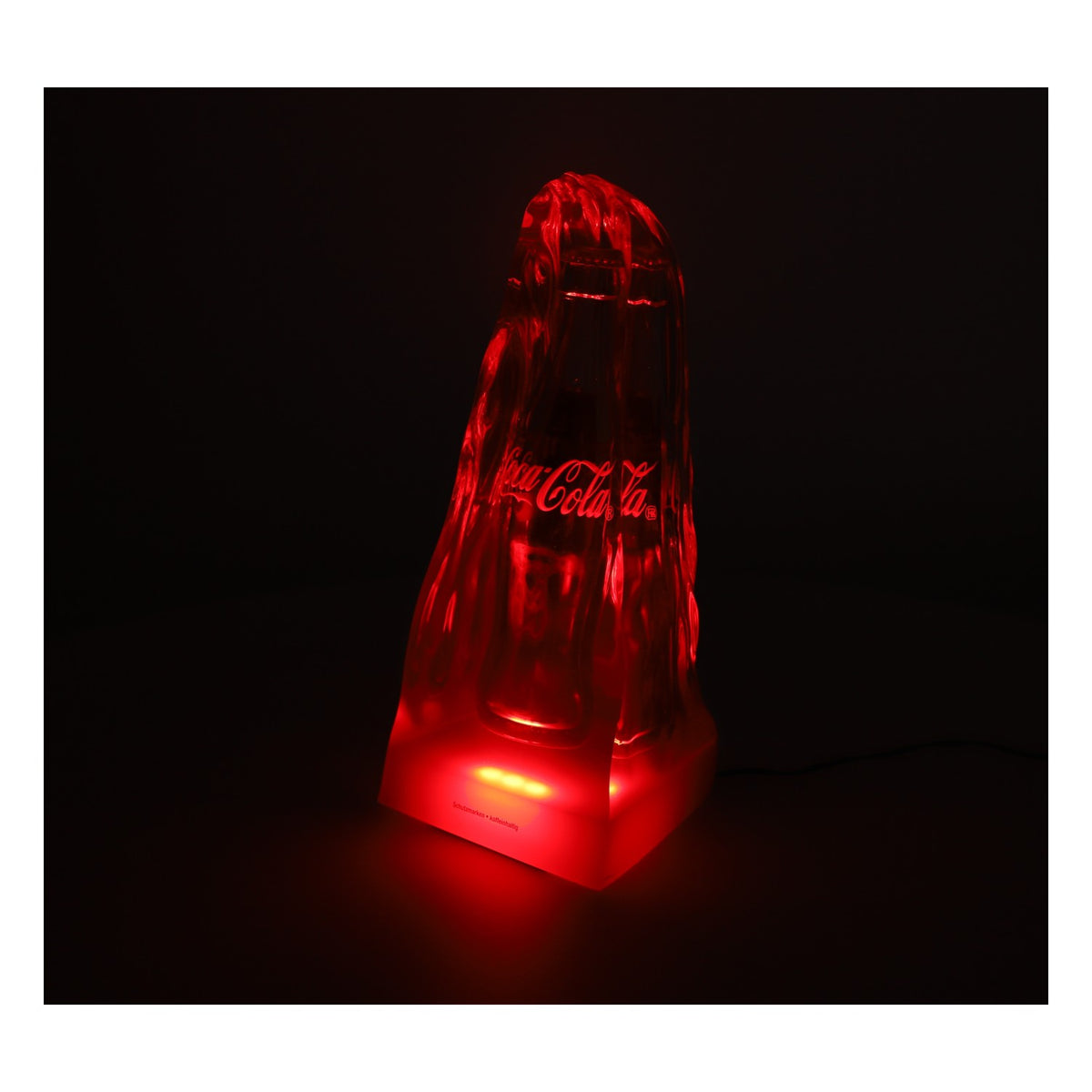 Coca Cola Softdrink Leuchtreklame Leuchtwerbung Flasche in Block LED inkl. Netzteil – Ansicht 2
