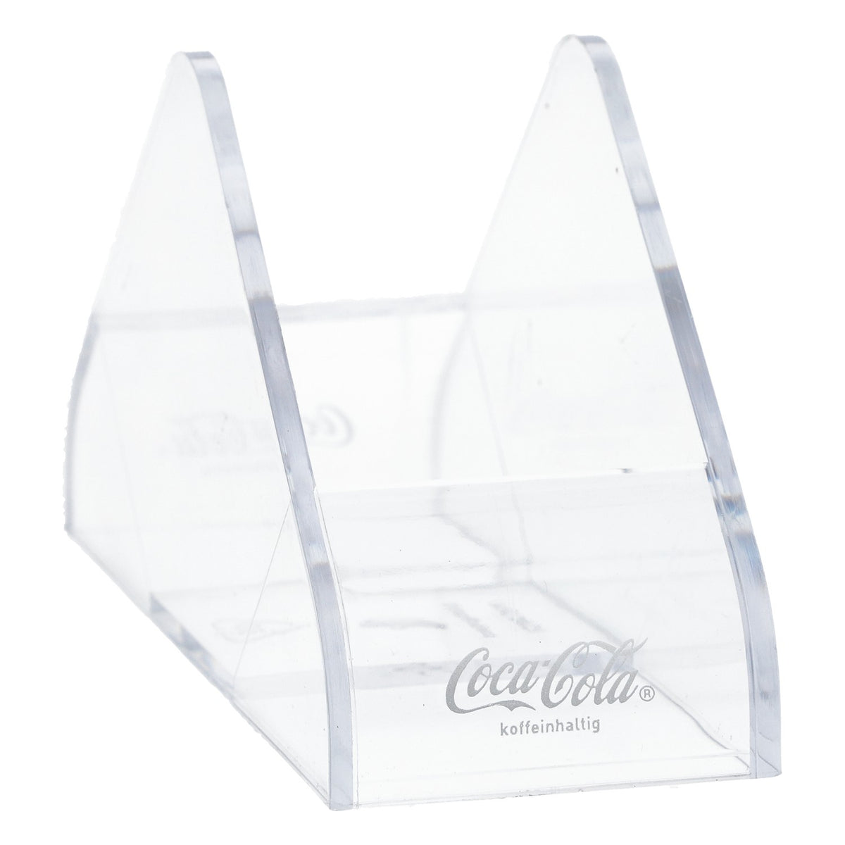 Coca Cola Tischaufsteller Bierdeckelhalter Transparent Kunststoff Bar Zubehör – Ansicht 4