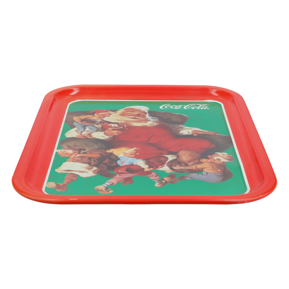 Coca Cola Weihnachts Tablett Serviertablett aus Metall Original USA – Ansicht 3