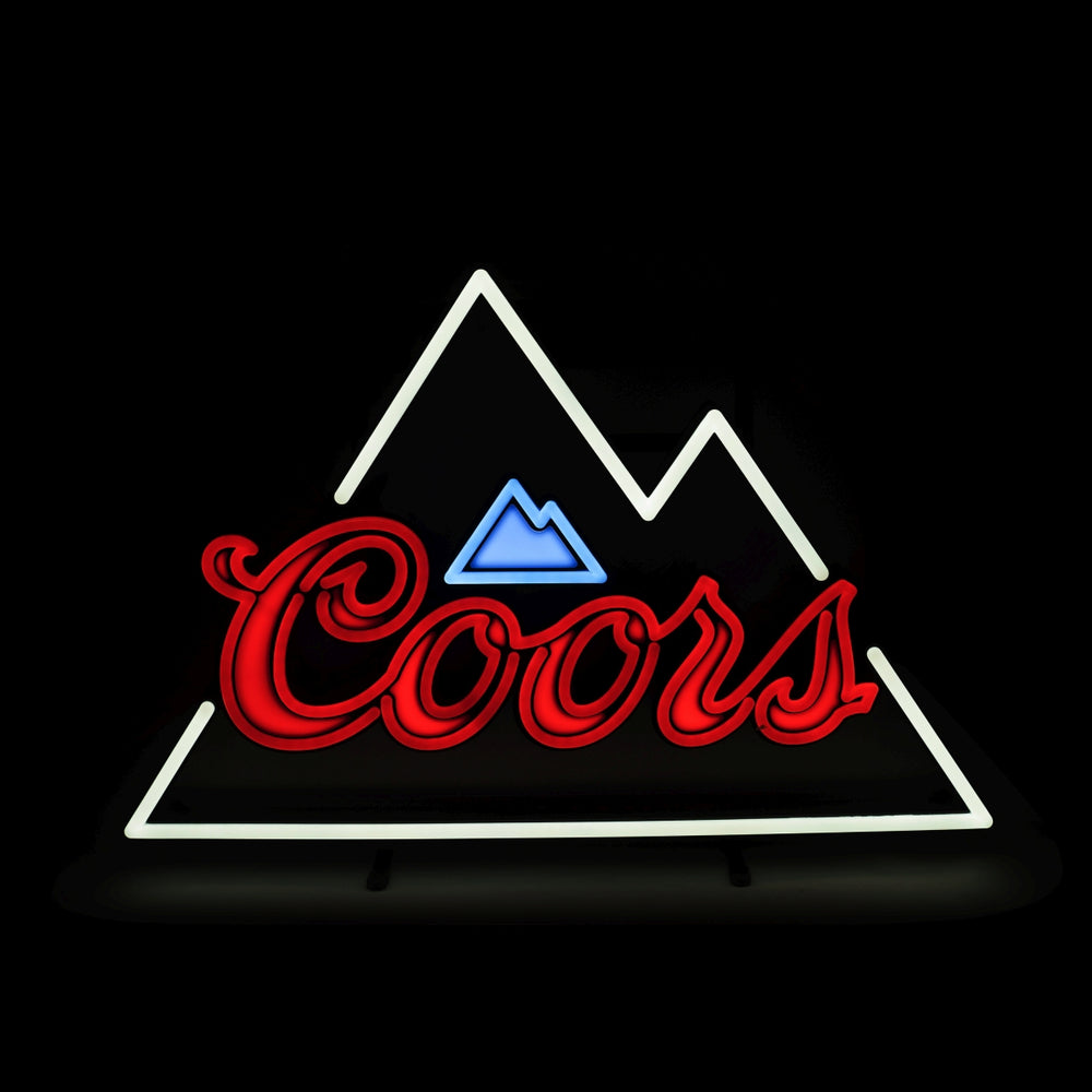 Coors Bier Leuchtreklame Illuminated Sign NEON LED Wand Tafel Licht Schild Beer