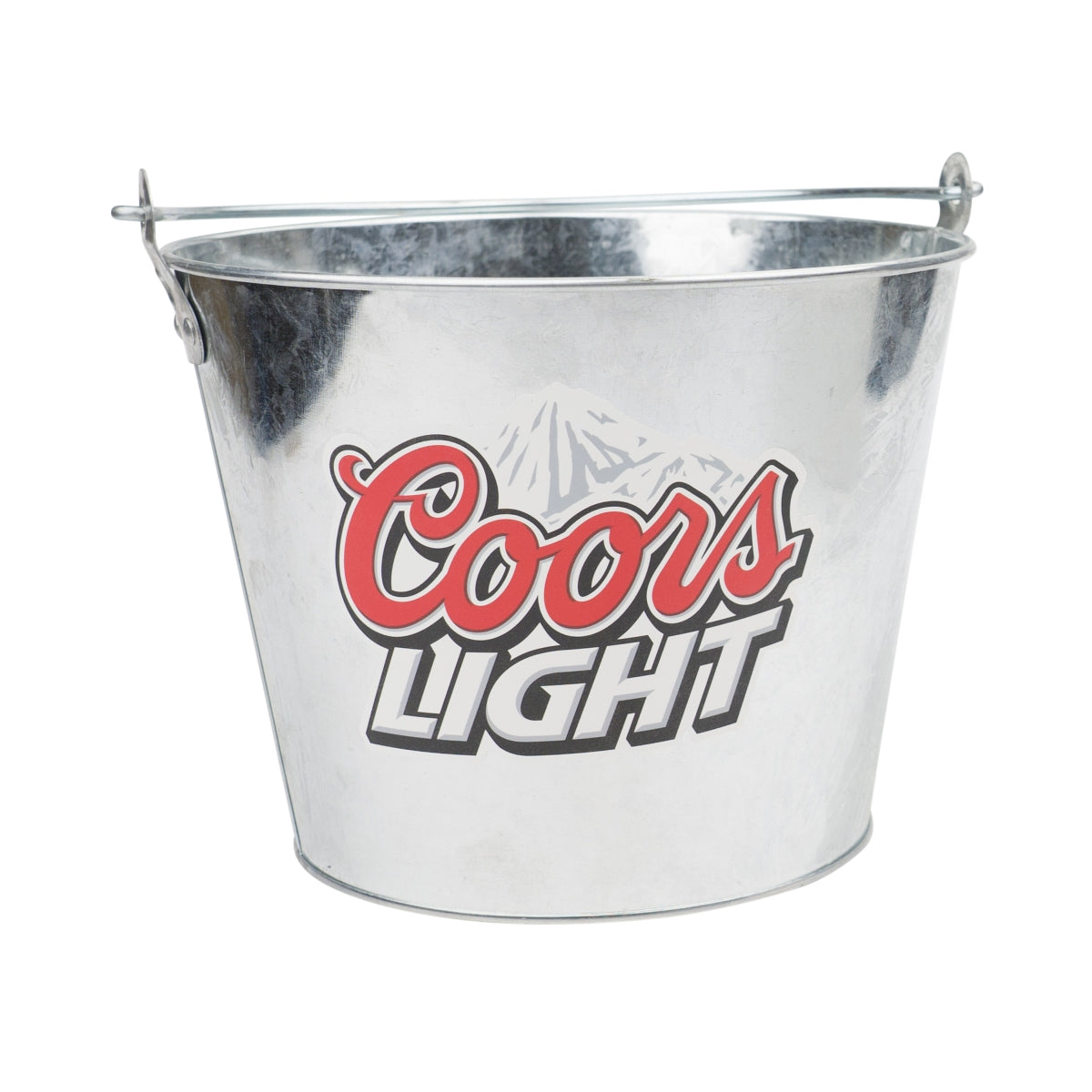 Coors Light Bier Eiseimer 5l Blech Flaschen Kühler Eiswürfel Box Henkel Bar Beer
