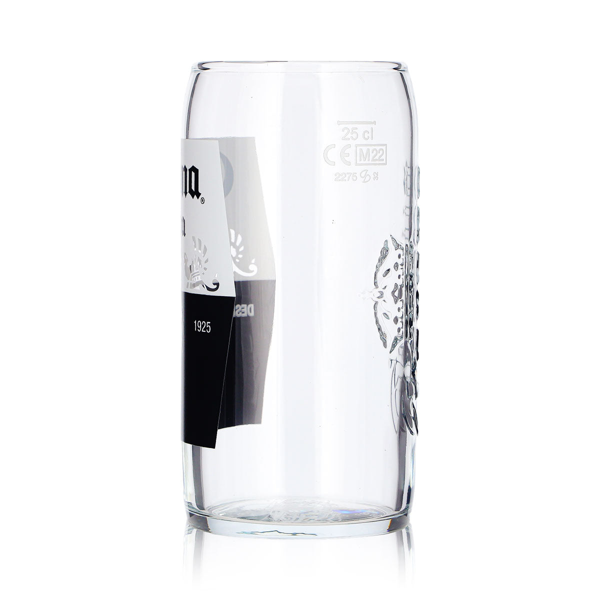 Corona Bier Glas 0,25l Willi Becher Corona Extra edles Kontur-Relief geeicht für Gastronomie – Ansicht 5