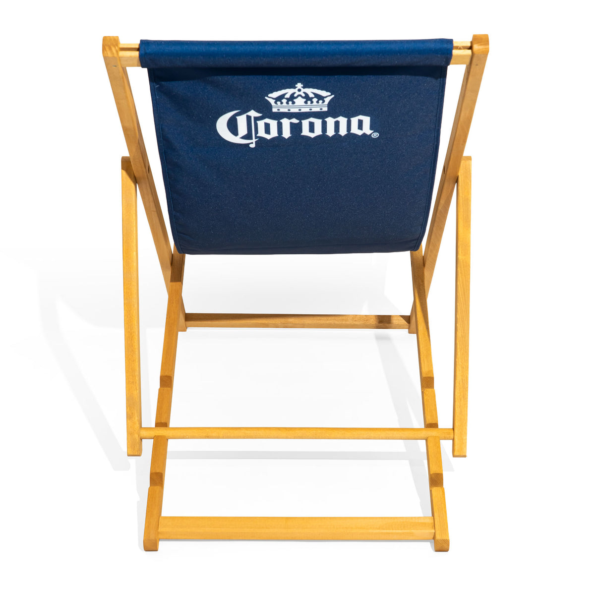 Corona Glas Buchenholz Liegestuhl blaue Ausführung – Ansicht 5