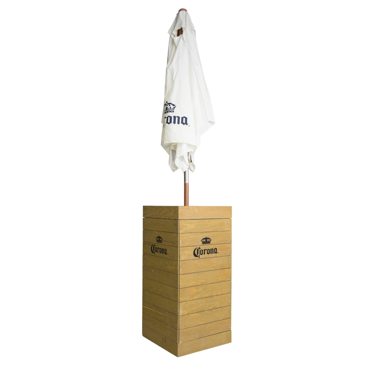 Corona Sonnenschirm Stehtisch Aufsteller Gastro Events Party Gastro Bistro Bar – Ansicht 2