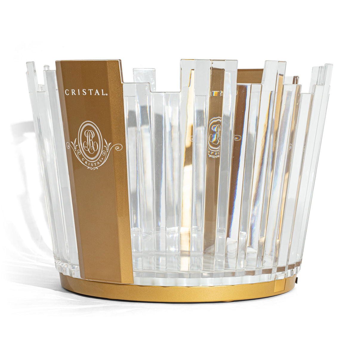 Cristal Champagner Flaschenkühler LED Luminous Ice Bowl Eiswürfelbehälter – Ansicht 2