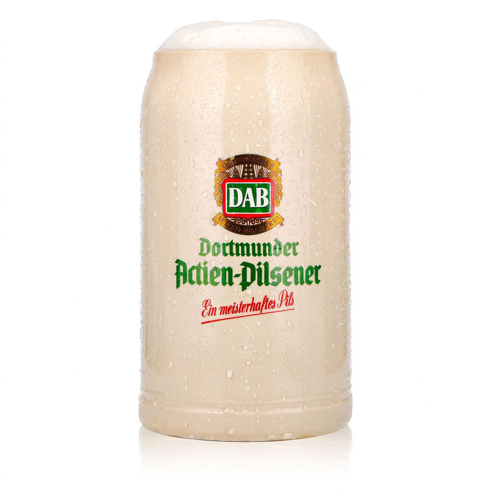 DAB - Dortmunder Aktien Brauerei Bier Glas Bierseidel Tonkrug 1l Steingut