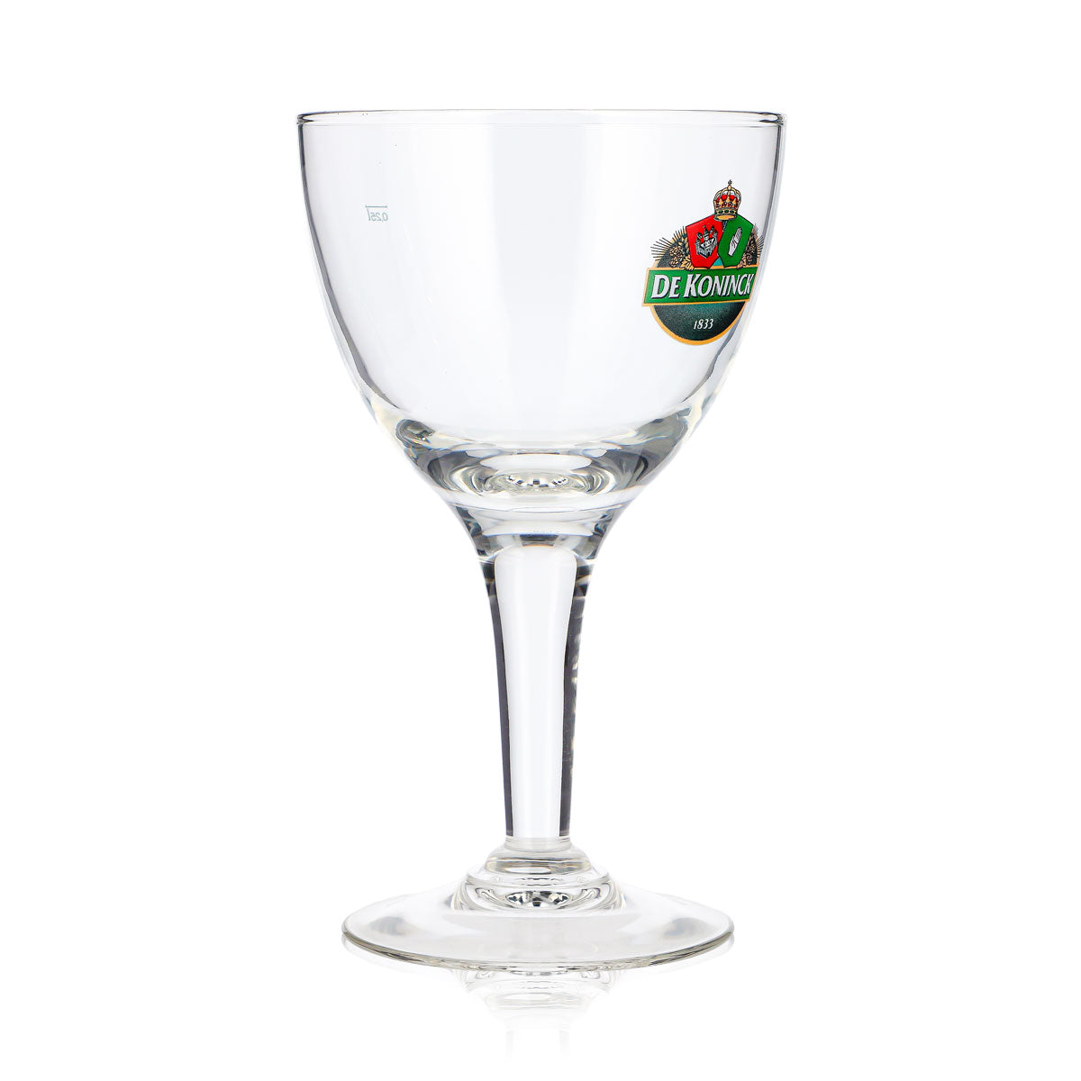 De Koninck Bier Glas 0,25l Kelch grünes Logo Bollecke – Ansicht 2