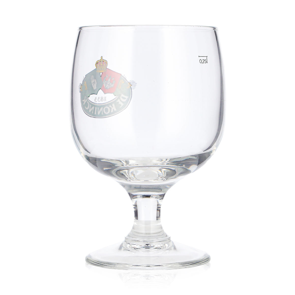 De Koninck Bier Glas 0,25l Tulpe grünes Logo Bierglas Pokalglas Biertulpe Nosing – Ansicht 3