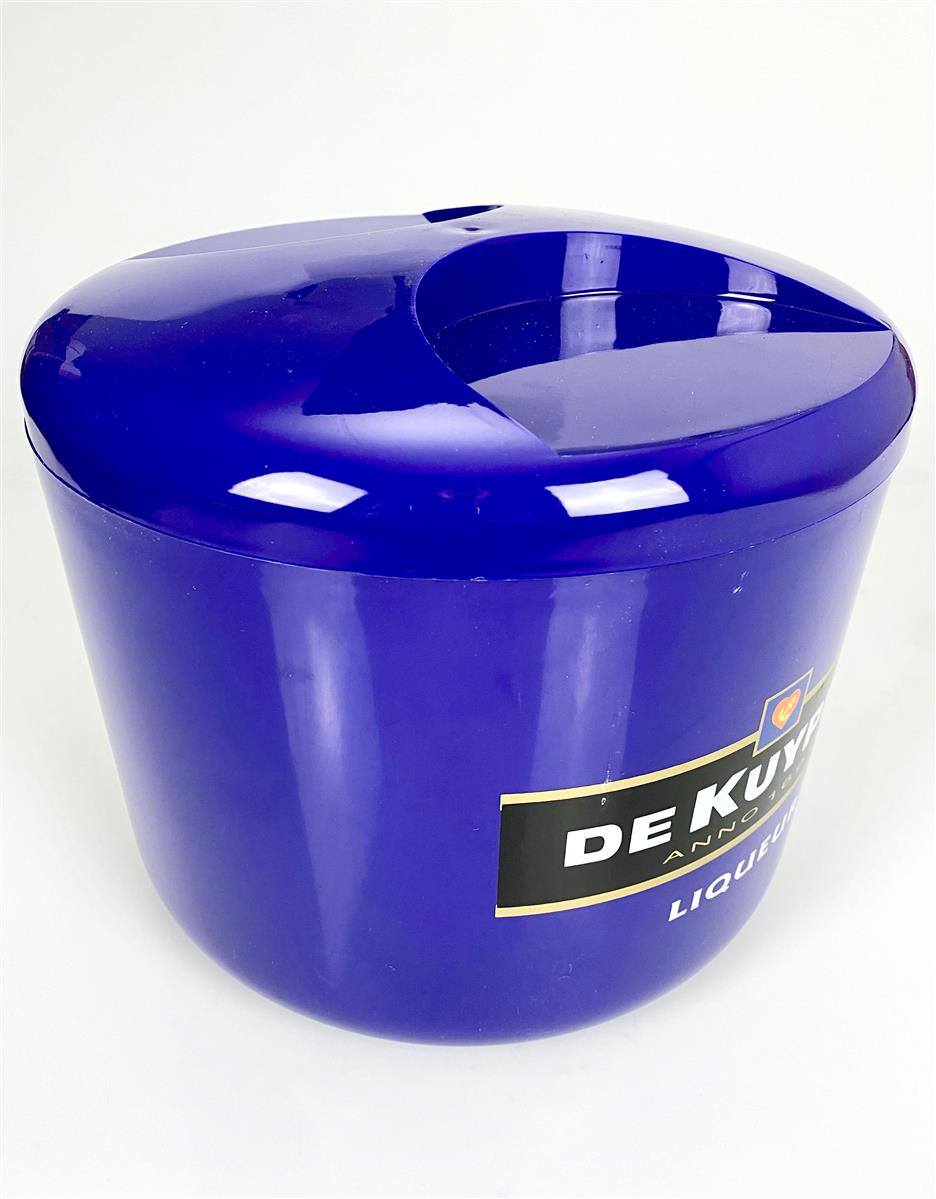 De Kuyper Likör Eiswürfelbehälter Flaschenkühler Eisbox mit Deckel blau – Ansicht 4