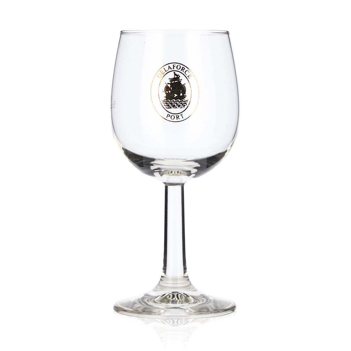 Delaforce Wein Glas Nosingglas Tastingglas 0,128l Goldenes Logo 5cl