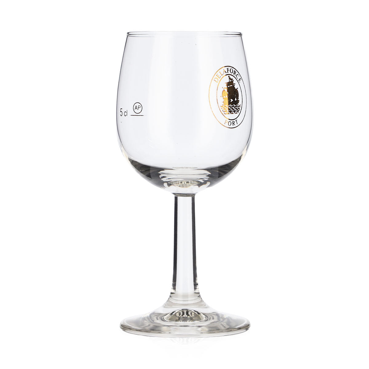 Delaforce Wein Glas Nosingglas Tastingglas 0,128l Goldenes Logo 5cl – Ansicht 2