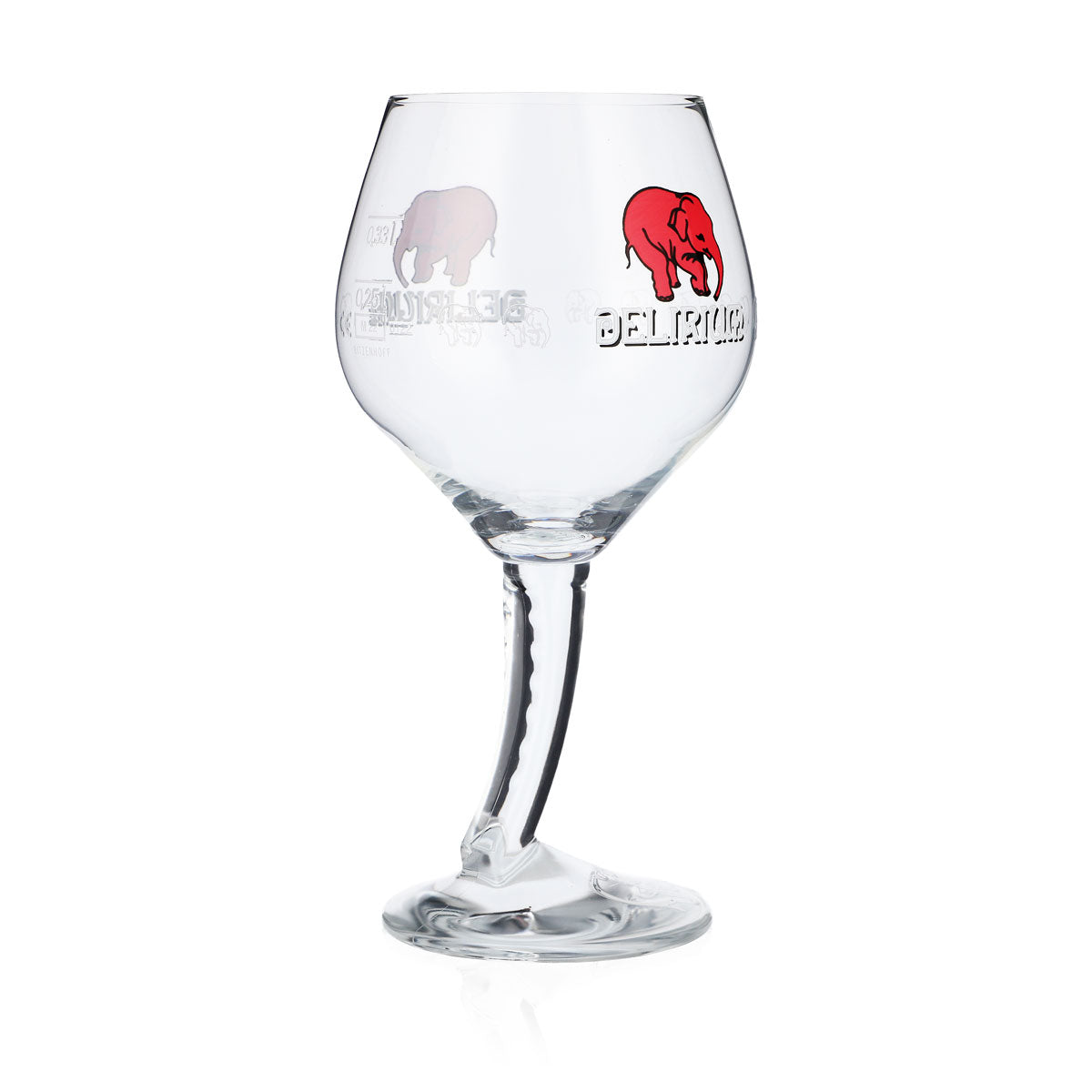 Delirium Bier Glas 0,33l + 0,25l Biergläser Pokal Ballonglas Rüselfuß – Ansicht 2