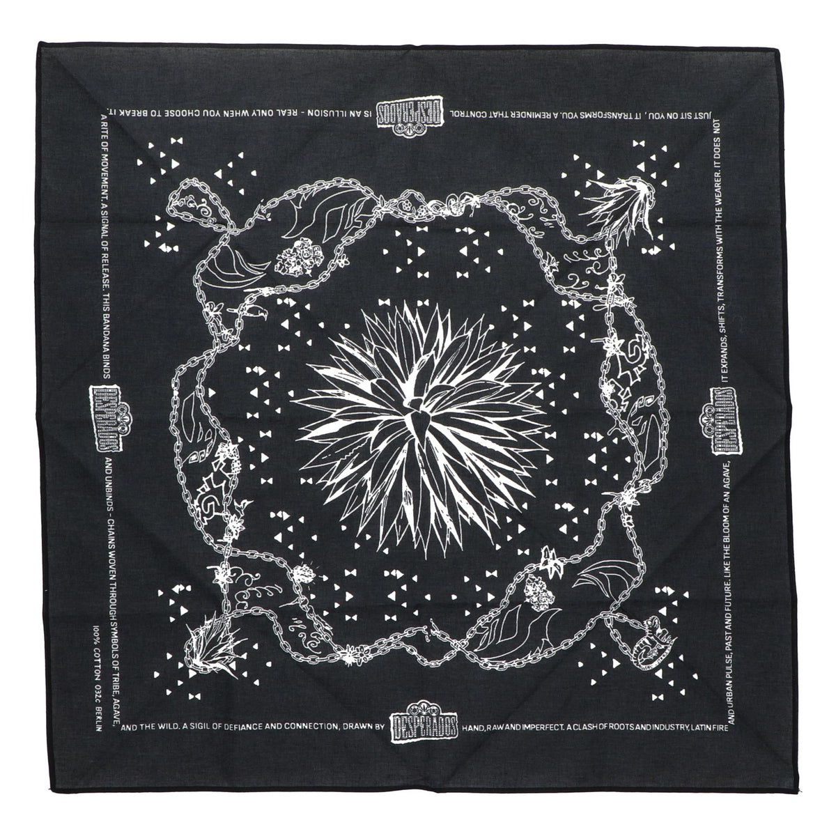 Desperados Bier Halstuch Schwarz 53x53 cm