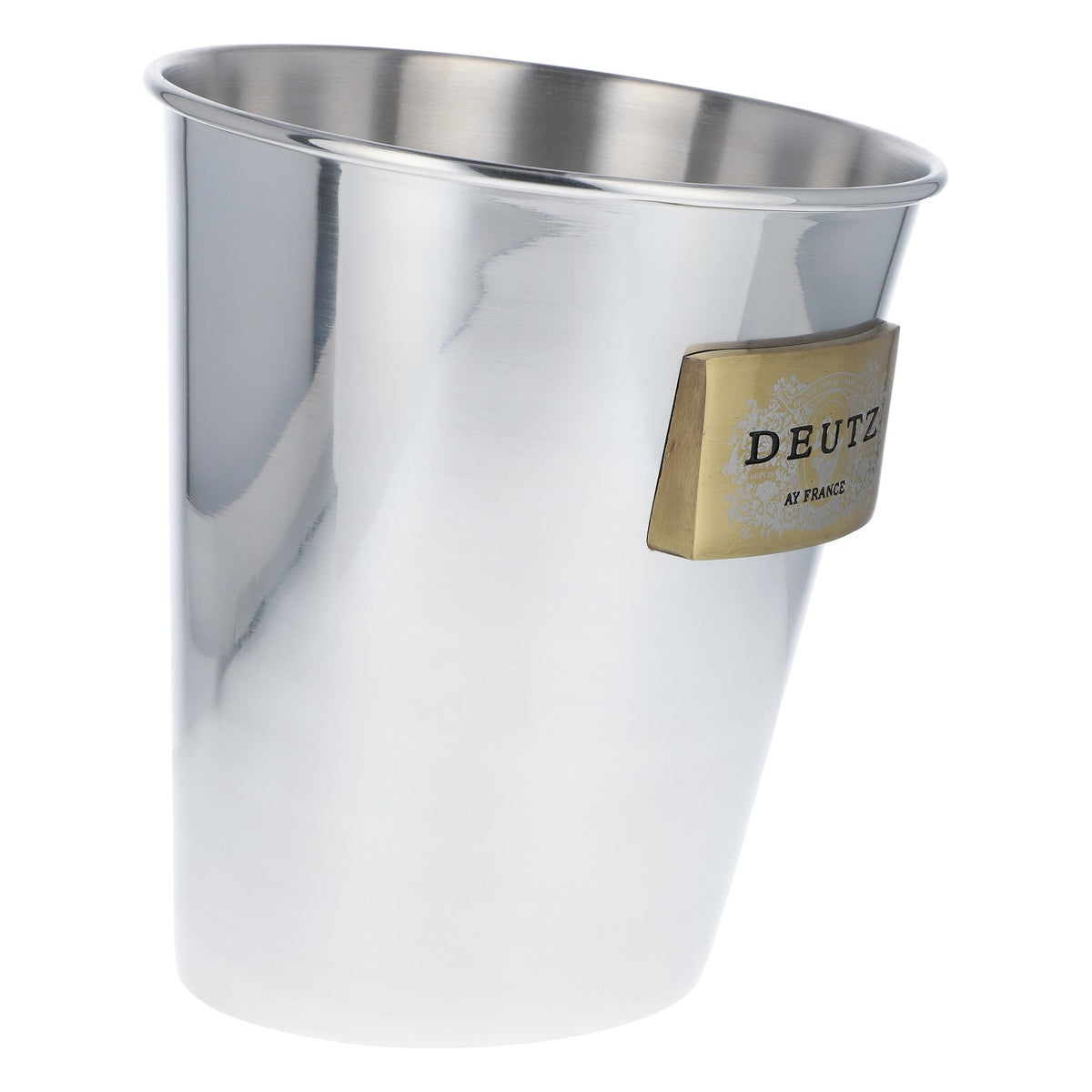 Deutz Champagner Flaschenkühler Eiswürfel Behälter Ay France Aluminium – Ansicht 2