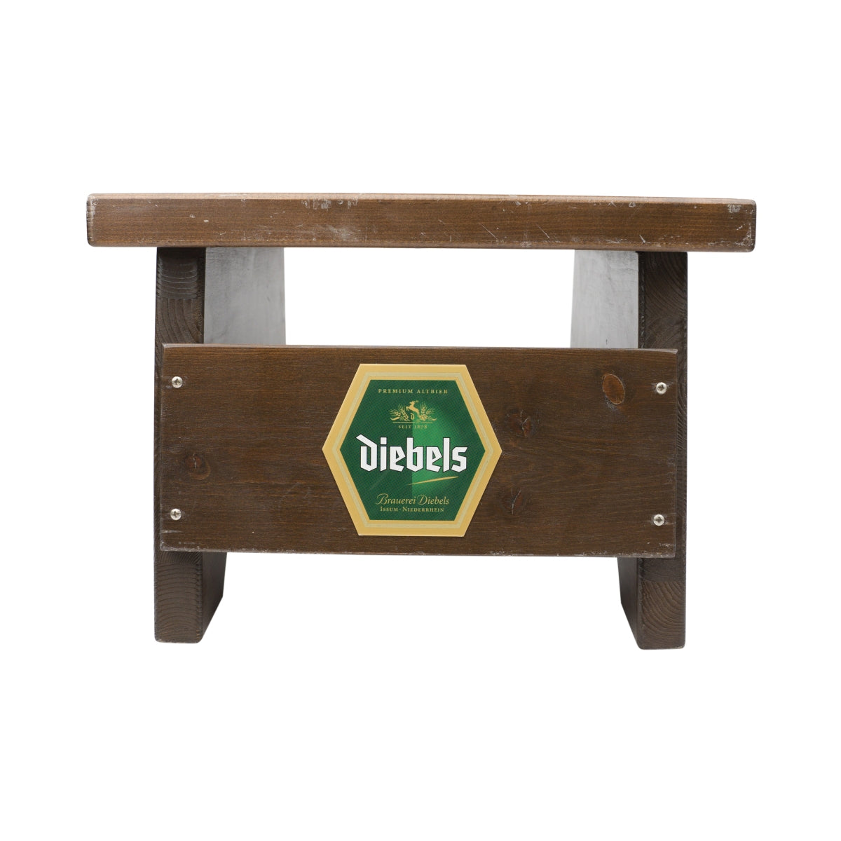 Diebels Bier Fassbier Bock Holz Hocker Tisch Fässer Zapfen Schemel Bar Beer