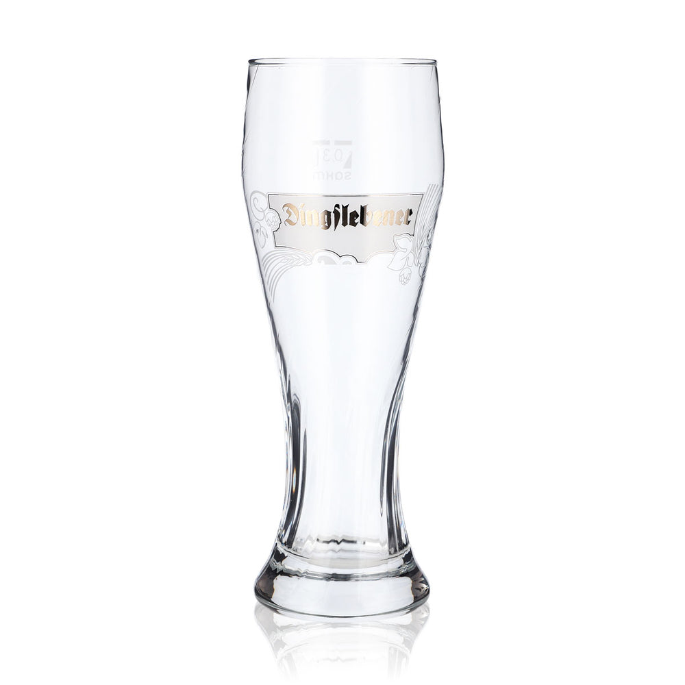 Dingslebener Bier Glas Weißbierglas Biergläser Gläser 0,3l Relief