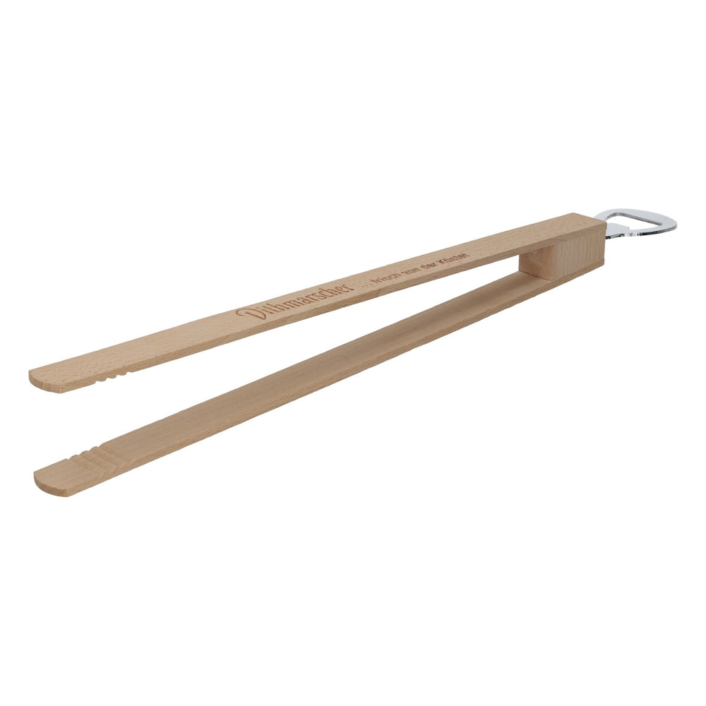 Dithmarscher Grillzange Holz Flaschenöffner Bier BBQ Küste 35cm