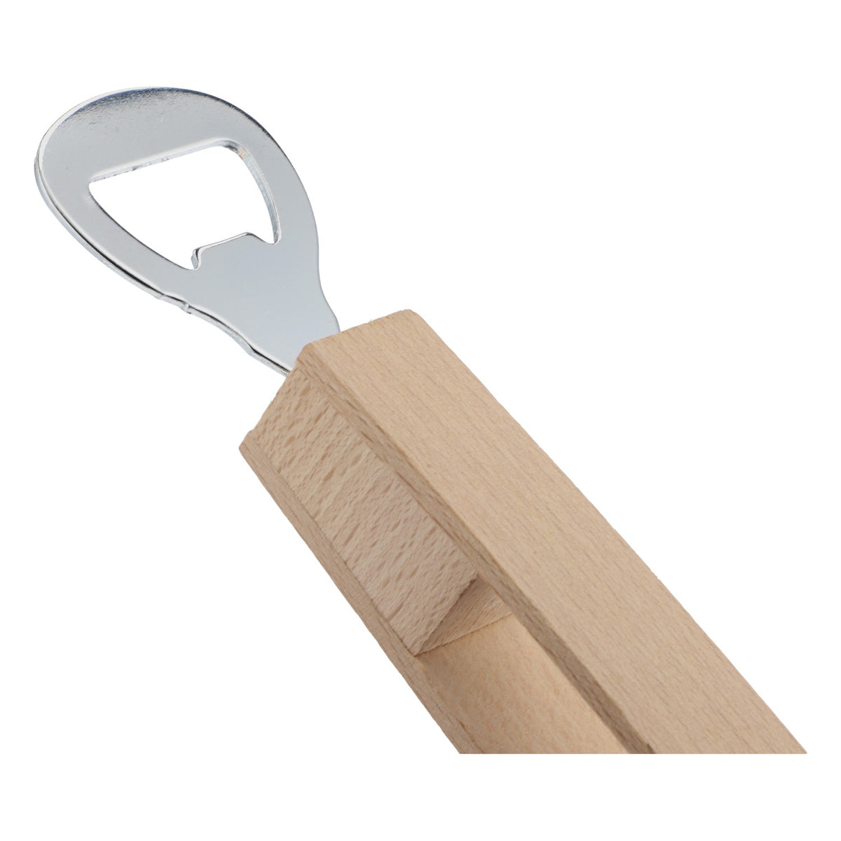 Dithmarscher Grillzange Holz Flaschenöffner Bier BBQ Küste 35cm – Ansicht 5