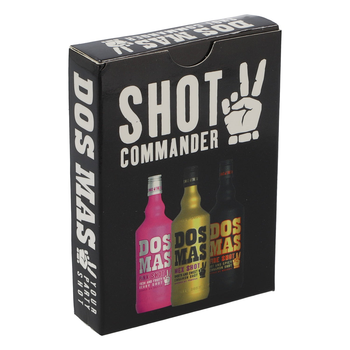 Dos Mas Likör Kartenspiel Trinkspiel Spieleabend Shot Commander Skatkarten Schwarz
