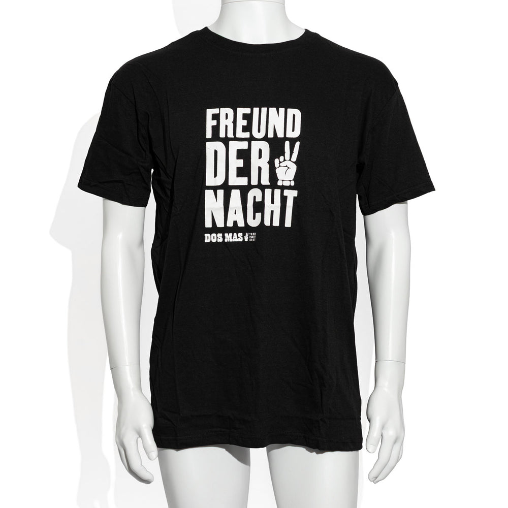 Dos Mas Likör T-Shirt Schwarz weiße Schrift Größe M/L Men Shirt "Freund der Macht"