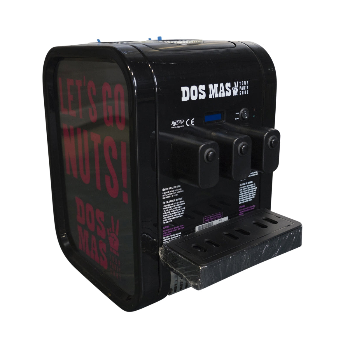 Dos Mas Zapfanlage 3 Bottle Tap Maschine Lumina 3V Shot Ausgießer Dispenser