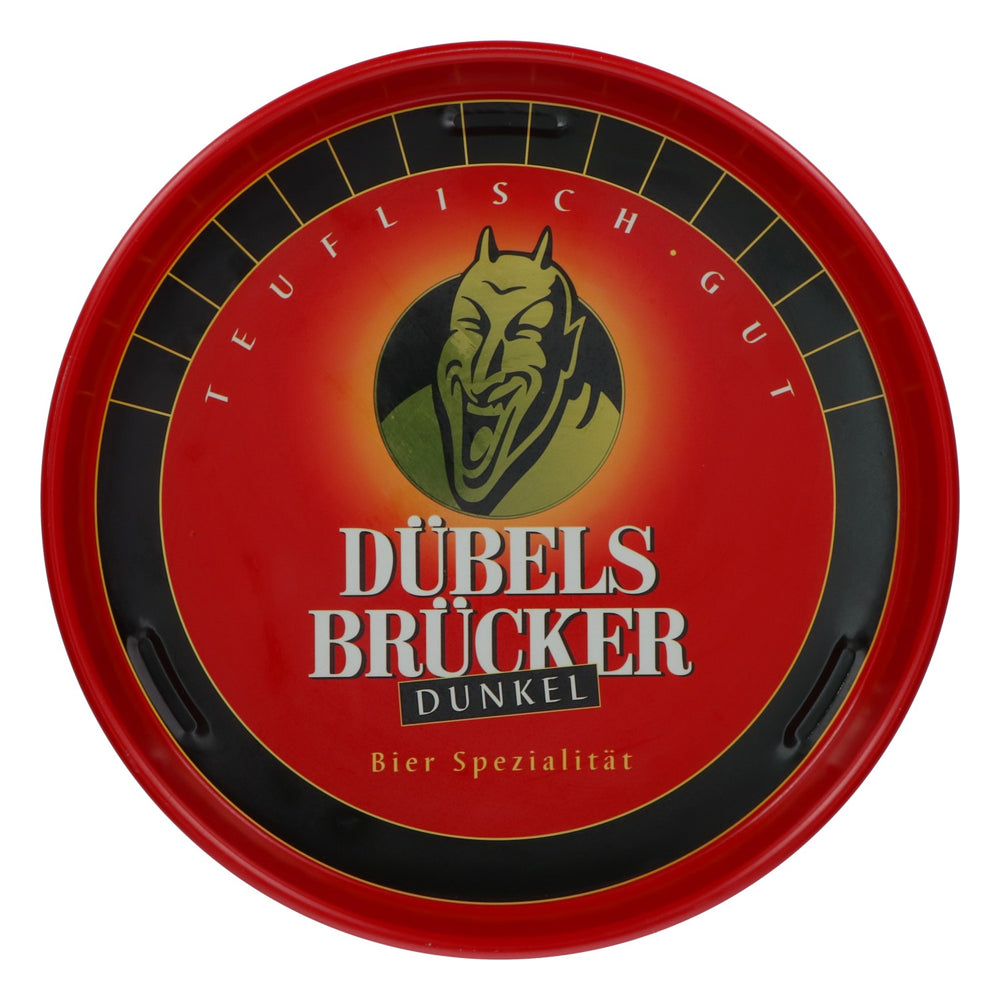 Dübelsbrücker Bier Tablett Serviertablett Kellnertablett Metall