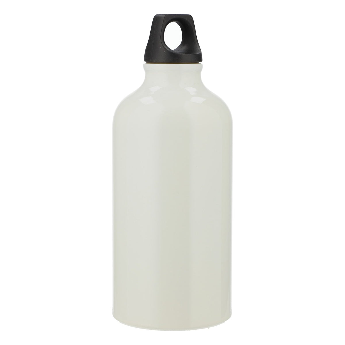 Edelstahl Isolierflasche Trinkflasche Outdoorflasche mit Karabiner weiß – Ansicht 4