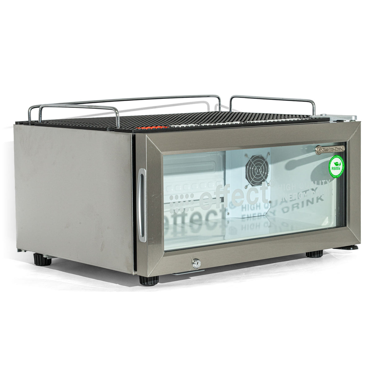 Effect Energy Kühlschrank Mini Fridge Glastürkühlschrank 30x60x48cm Mini Cooler – Ansicht 3