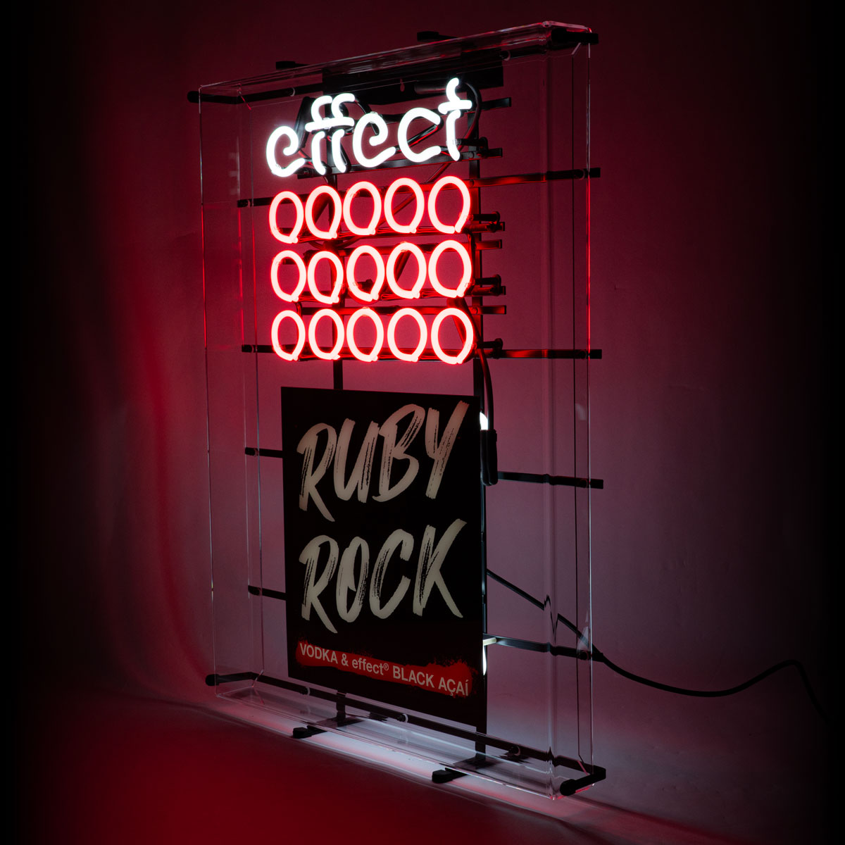 Effect Energy Leuchtreklame Luminated LED Neon Wall Sign Rubi Rock Dekoration – Ansicht 6