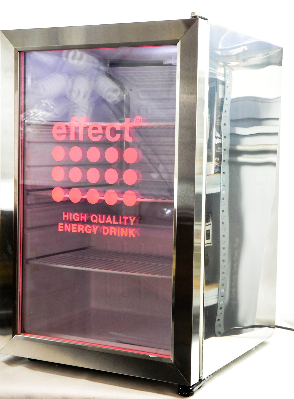 Effect Kühlschrank Cooler Eco LED Illuminated Getränkekühler Silvercool Fridge