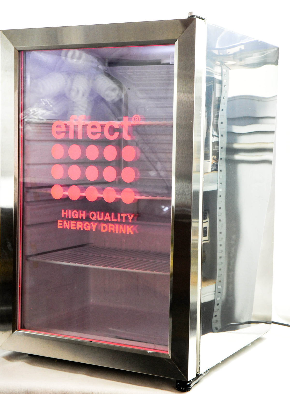 Effect Kühlschrank Cooler Eco LED Illuminated Getränkekühler Silvercool Fridge