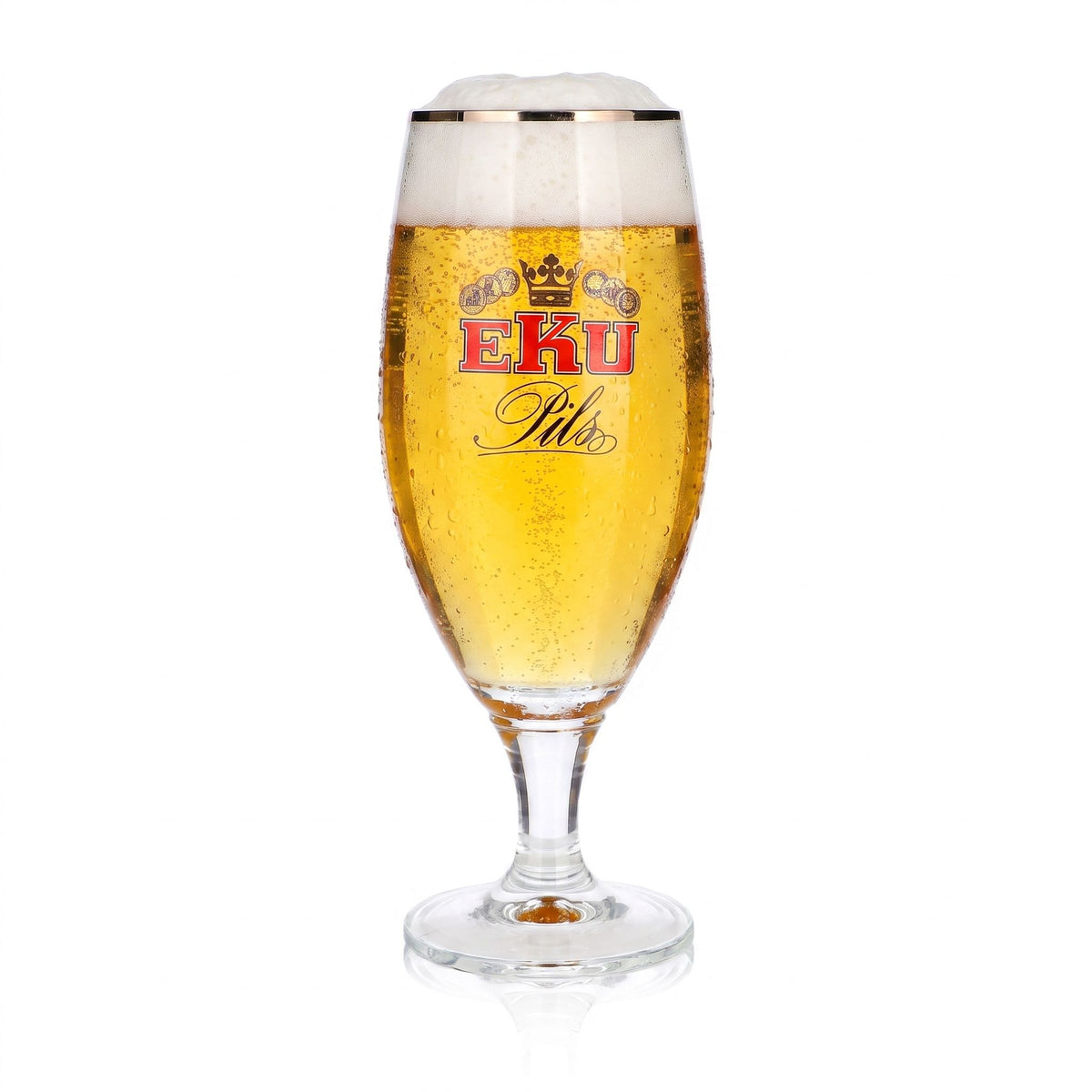 Eku Bier Glas 0,5l Pokal Pils Platinrand Ritzenhoff