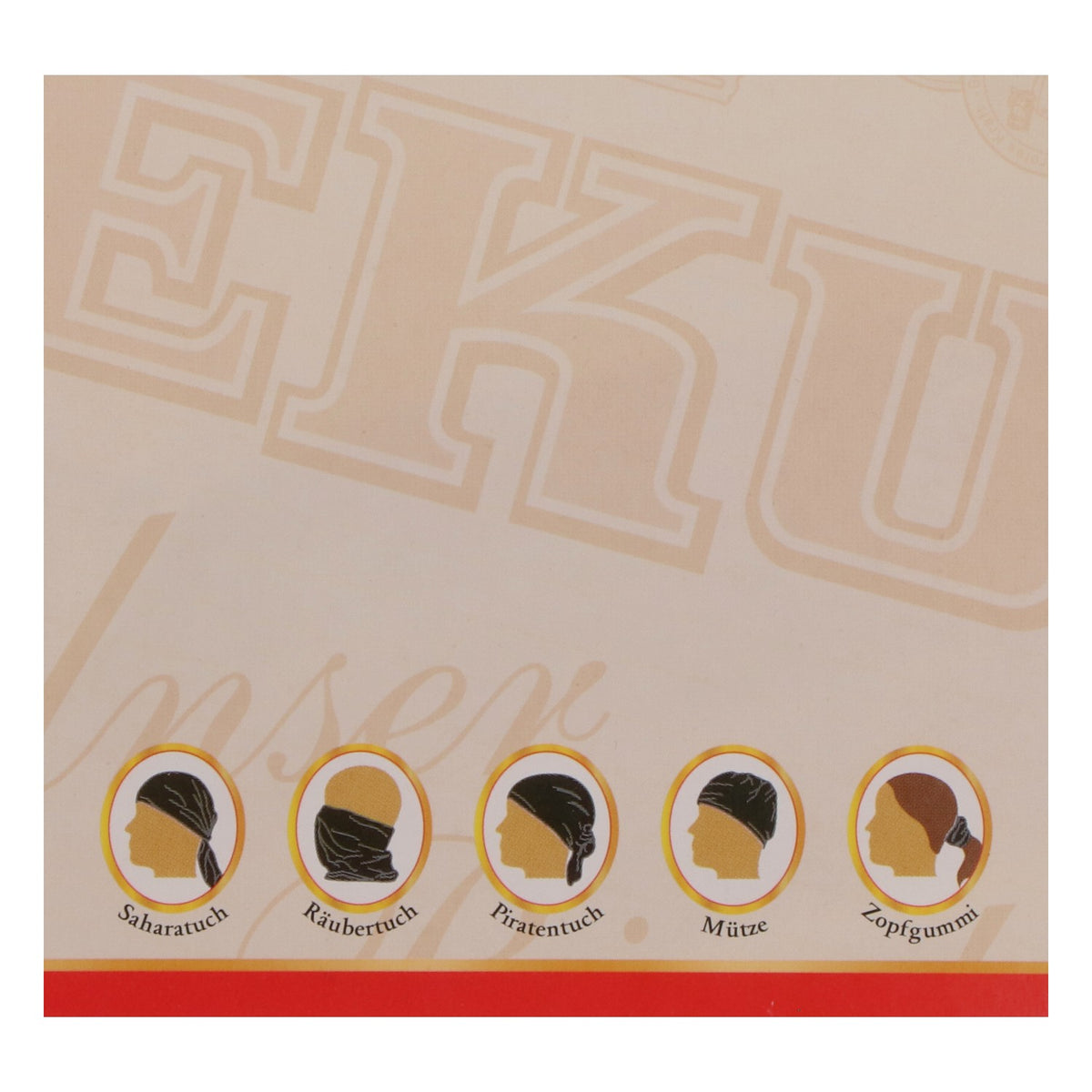 Eku Bier Multifunktionstuch Schlauchschal Halstuch Bandana schwarz – Ansicht 3