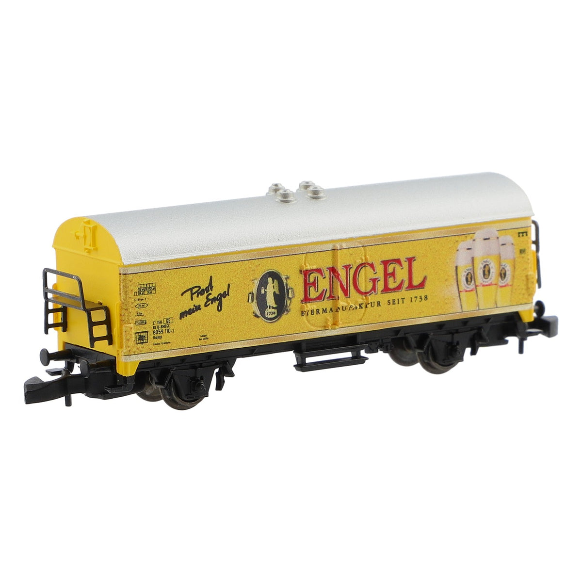 Engel Bier Märklin Kühlwagon Mini Spur Z mit Werbemotiv "Prost mein Engel"