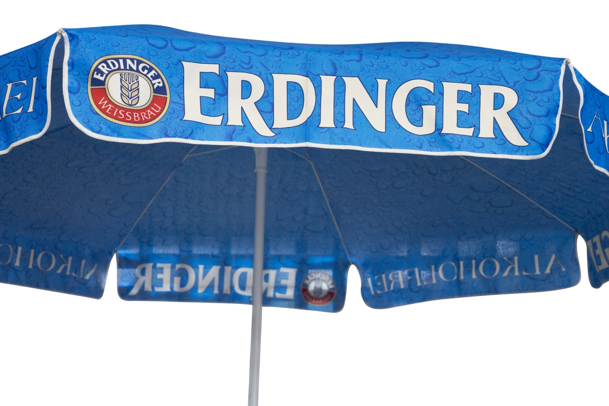 Erdinger Bier Sonnenschirm Ø2m Alkoholfrei Gastro Biergarten Brauhaus Regen Bar – Ansicht 3