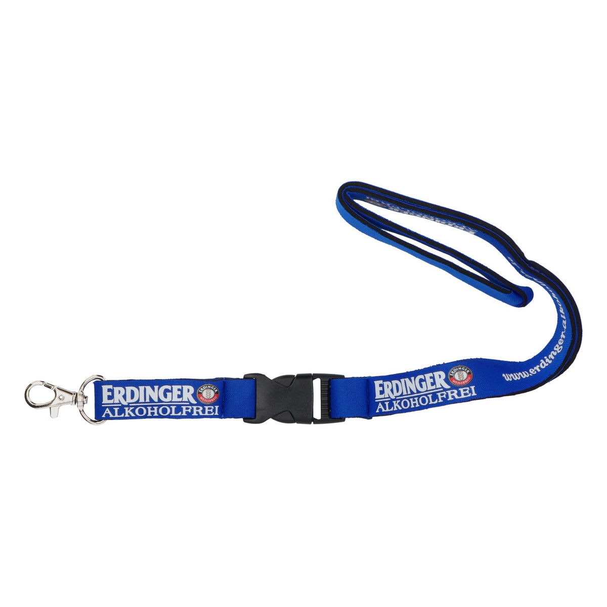 Erdinger Weißbier Schlüsselband Lanyard Schlüsselanhänger blau "Alkoholfrei"