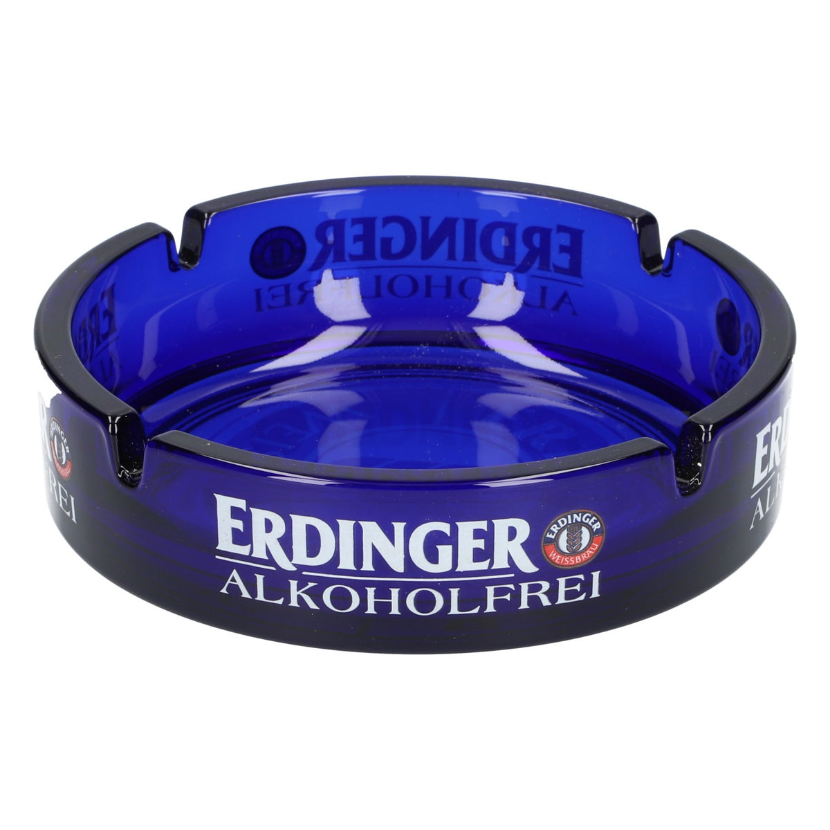 Erdinger Weissbräu Aschenbecher XL Glas Blau Ascher Kneipe Raucher Alkoholfrei