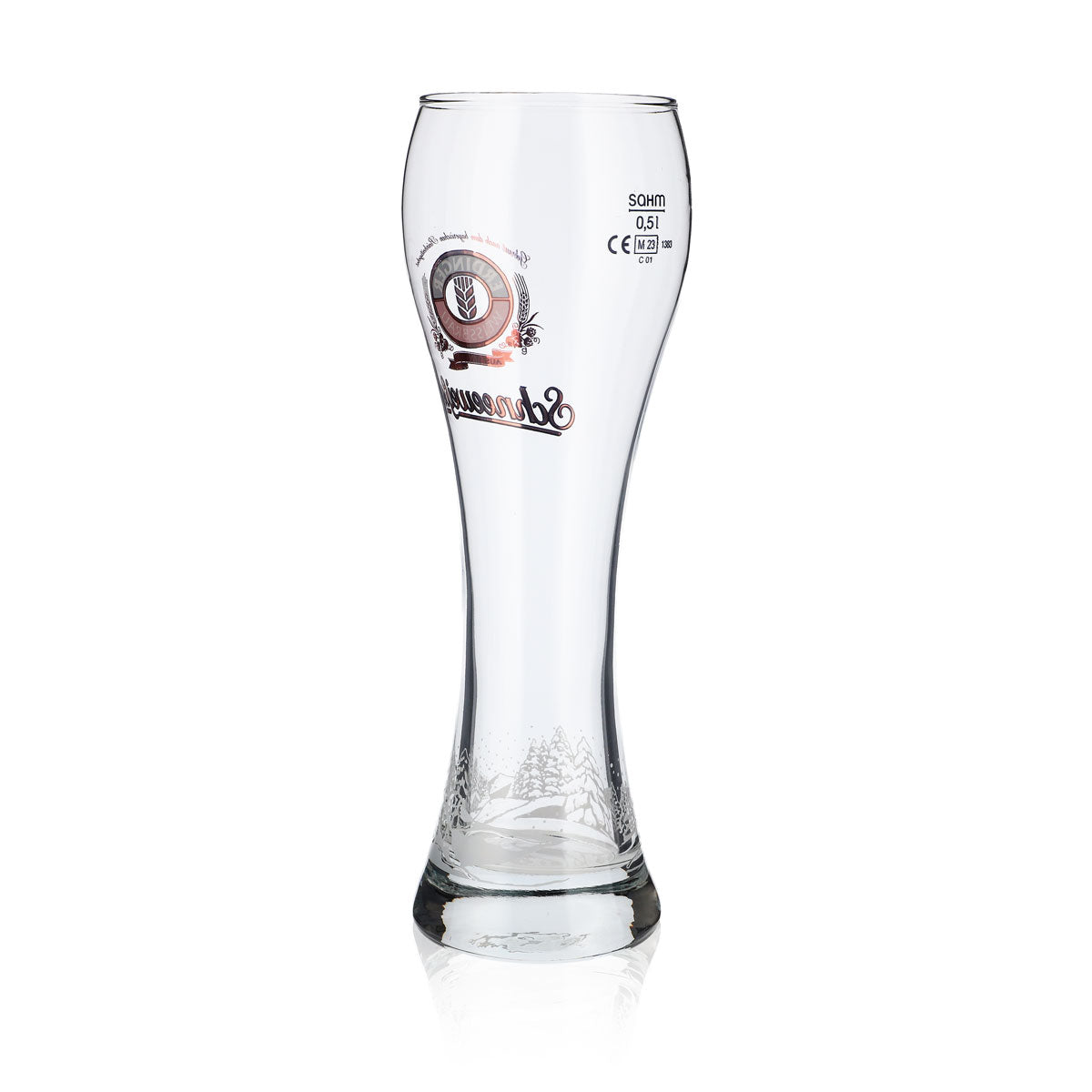 Erdinger Weissbräu Bier Glas 0,5l Biergläser Weißbierglas "Schneeweiße" – Ansicht 3