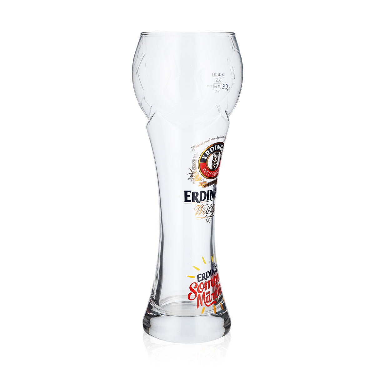 Erdinger Weissbräu Bier Glas 0,5l Sommer Märchen Fußball Pokal Sahm – Ansicht 2