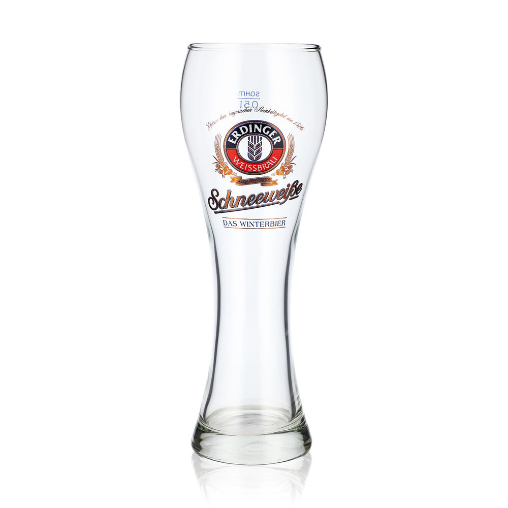 Erdinger Weissbräu Bier Glas 0,5l Weißbierglas Schneeweiße Das Winterbier Sahm