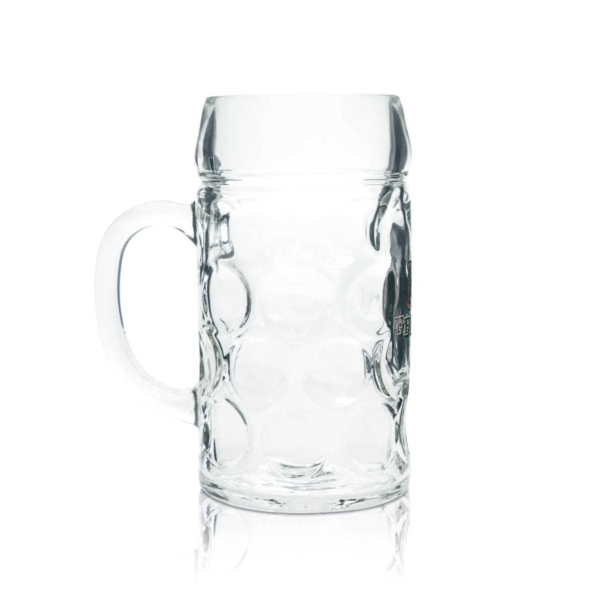 Faxe Bier Glas 1l Maßkrug Kontur Gläser Seidel Dänemark Viking Gastro Glas Grün – Ansicht 2